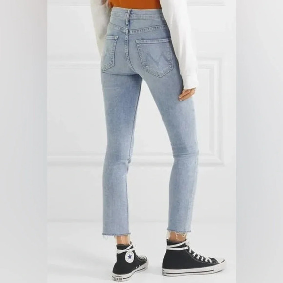 Mother The Mid Rise Dazzler Ankle Fray Reading by the Pool Size 26 - Picture 6 of 8